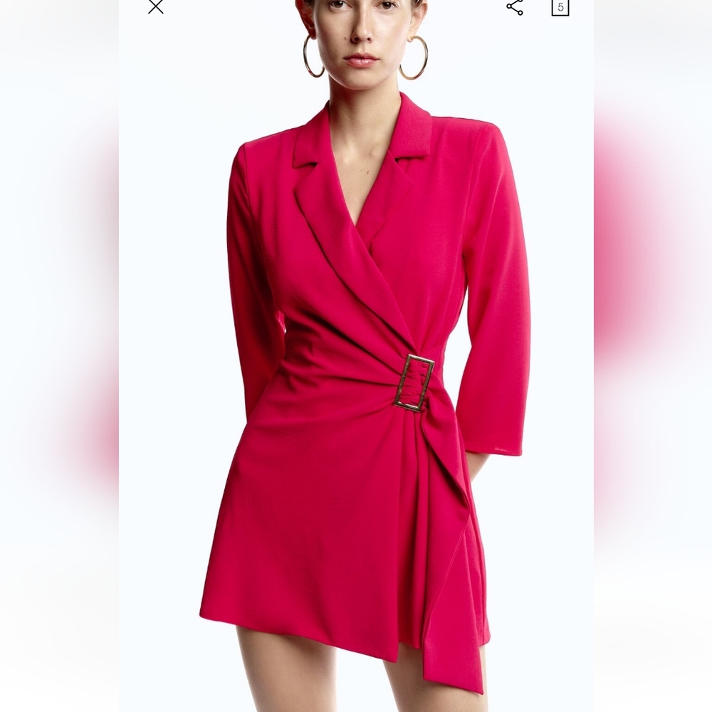 Zara buckled wrap jumpsuit